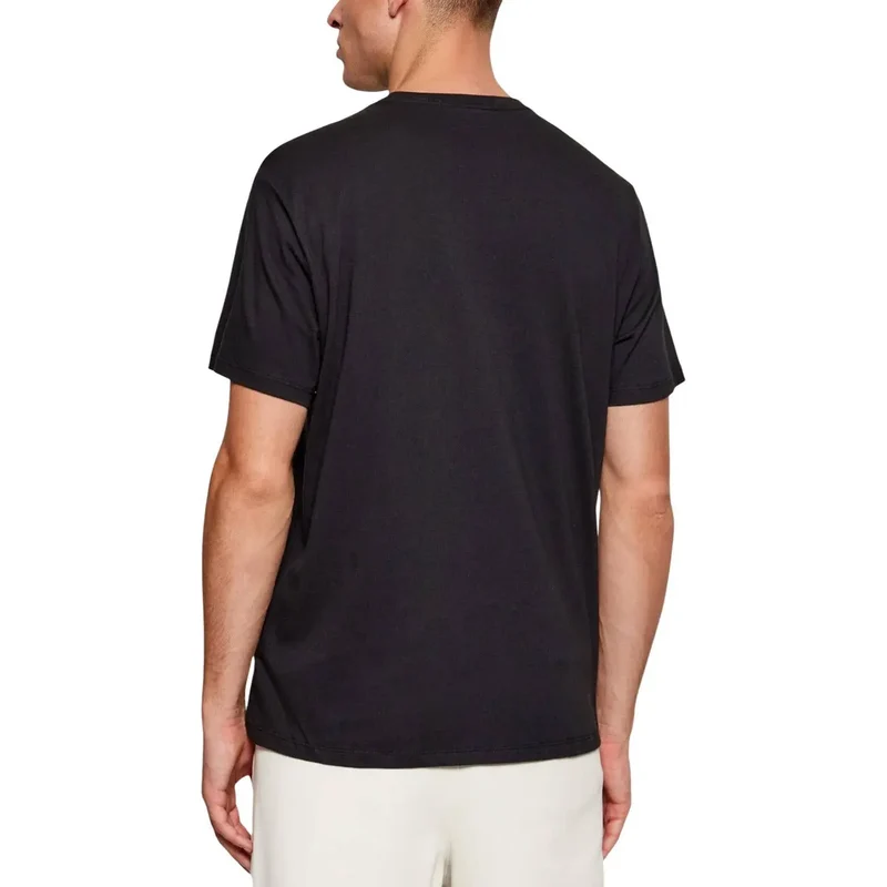 T-shirt pour Hommes Calvin Klein Jeans Noir Coton Col Rond Taille S
