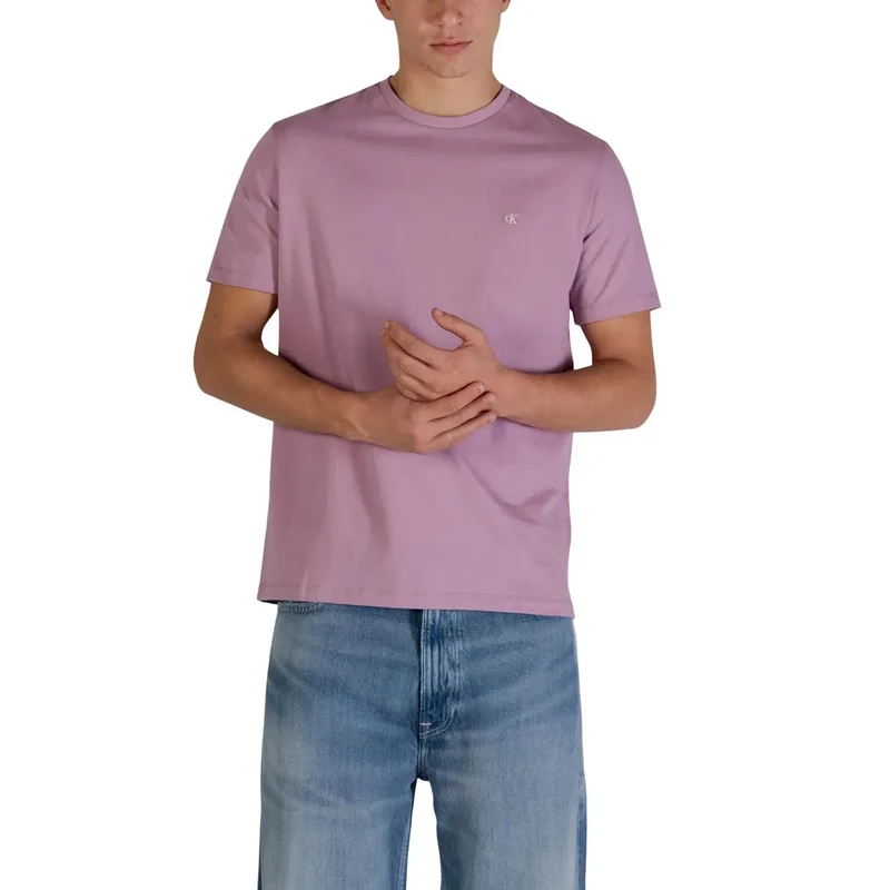 T-shirt pour hommes Calvin Klein Jeans Coton blanc Manches courtes Taille S
