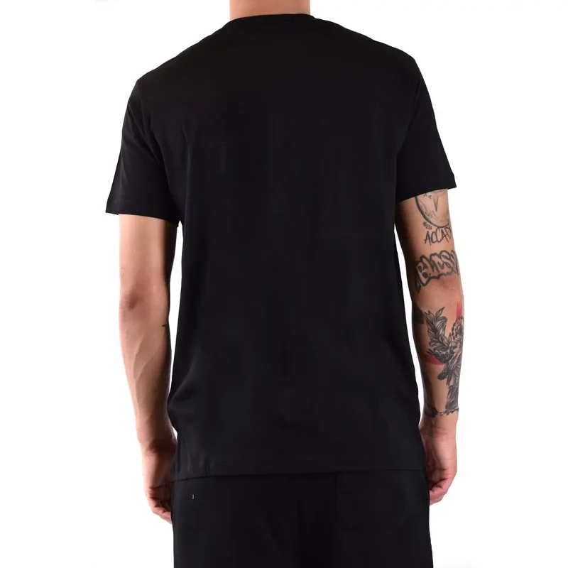 T-shirt pour homme Karl Lagerfeld en coton noir à imprimé col rond