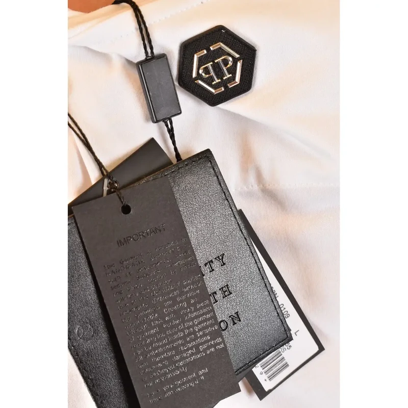 T-shirt en coton blanc Philipp Plein Homme B_41211 Découvrez