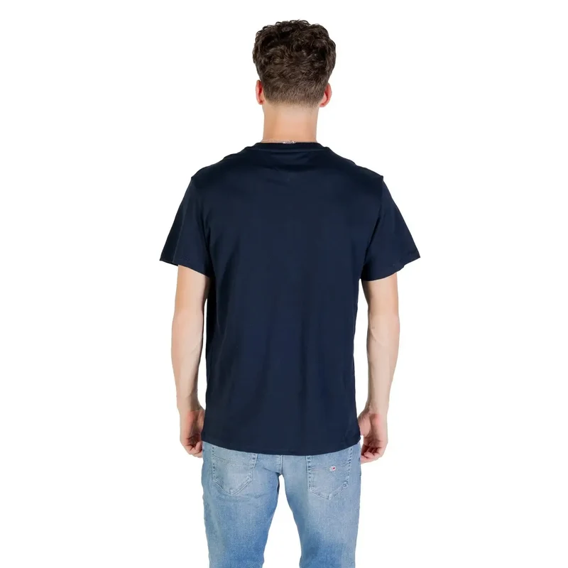 T-shirt pour Hommes Tommy Hilfiger Jeans Bleu Coton Biologique