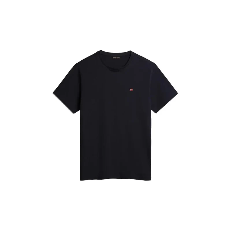 T-shirt pour Homme Napapijri Bleu Manches Courtes Coton Col Rond