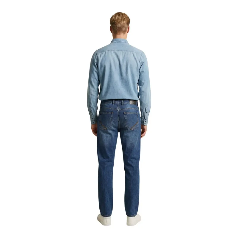 Chemise Homme Manches Longues Bleu Clair Classique Replay M4860T