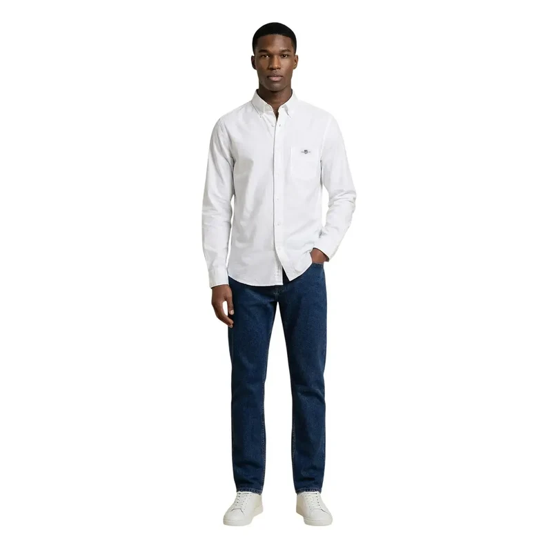 Chemise Homme Blanche Manches Longues Classique Coton 2601.3000100