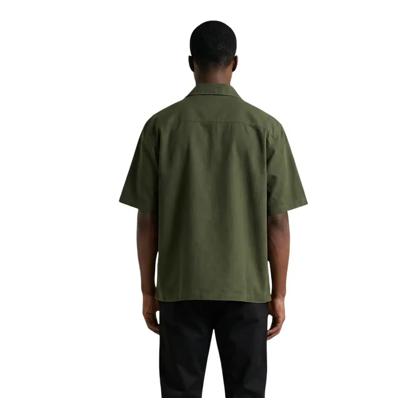 Chemise en coton vert à manches courtes pour hommes Only and Sons 22036358