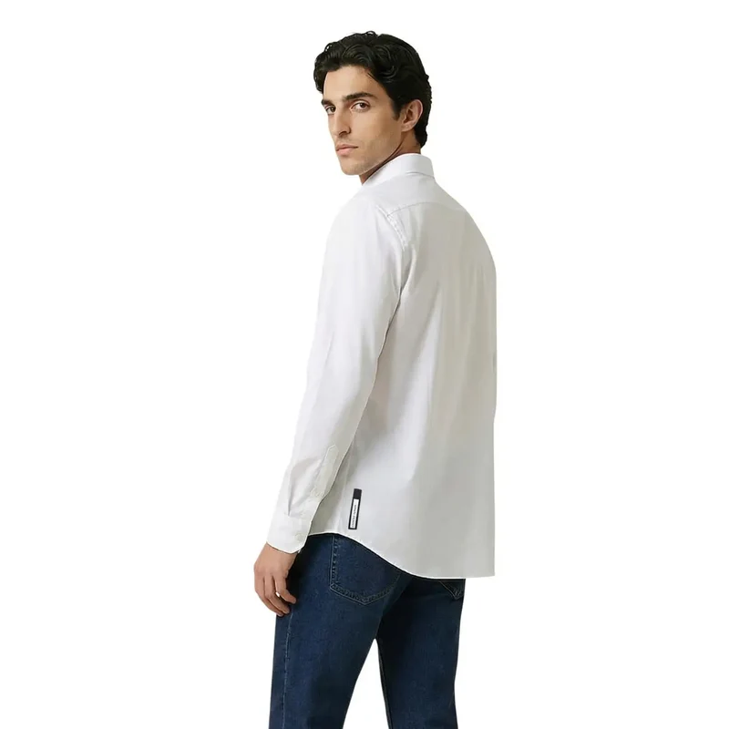 Chemise pour Homme Armani Exchange Blanche Manches Courtes Polyamide