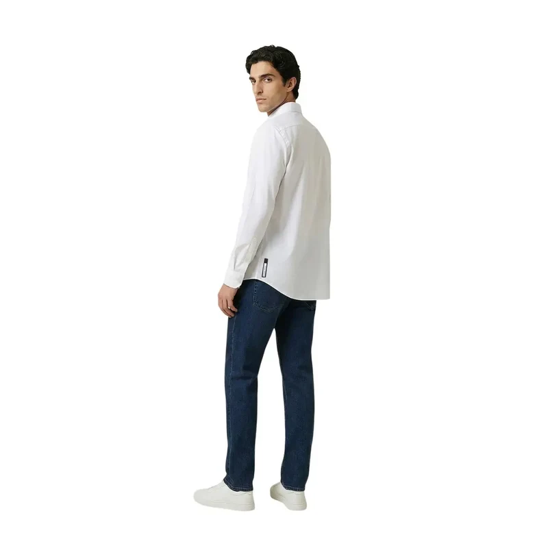 Chemise pour Homme Armani Exchange Blanche Manches Courtes Polyamide
