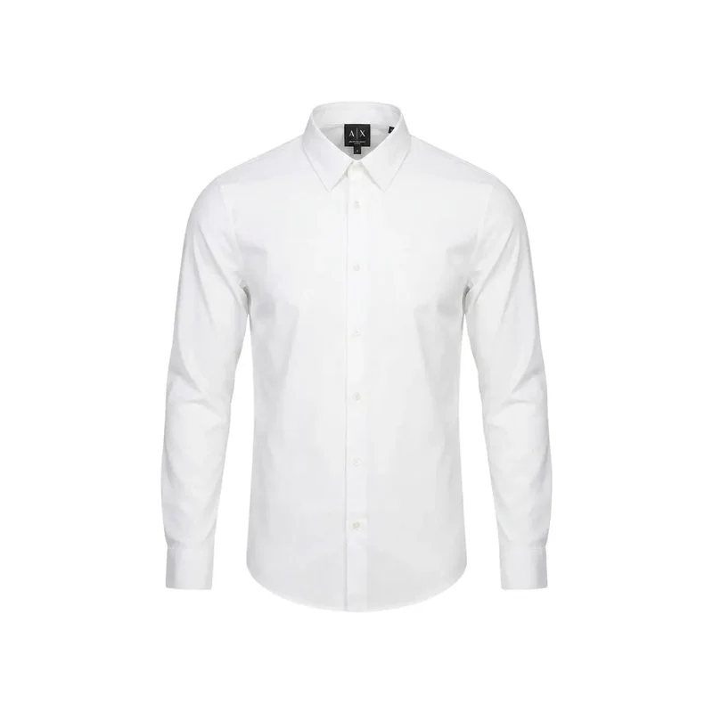 Chemise pour Homme Armani Exchange Blanche Manches Courtes Polyamide