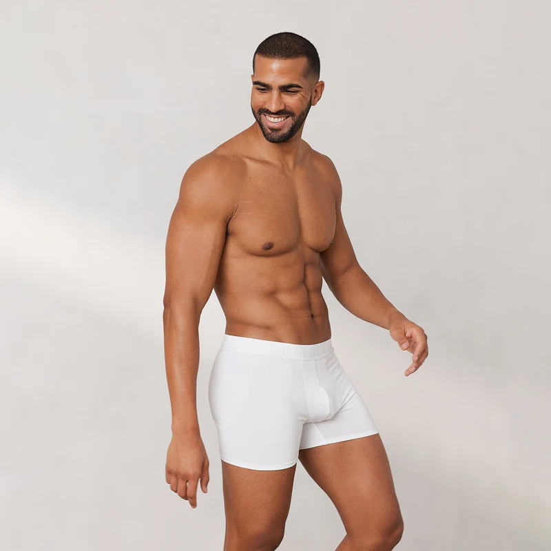 Boxers Luxe pour Homme (pack de 3) - Blanc