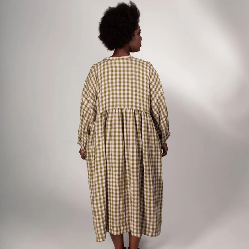PATRON DE COUTURE PDF | Robe froncée zéro déchet | Birgitta Helmersson | A4 SEULEMENT