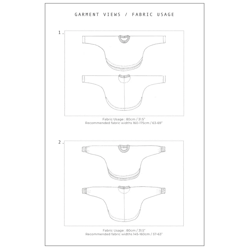 PATRON DE COUTURE PDF | Pull zéro déchet | Birgitta Helmersson | A4 SEULEMENT