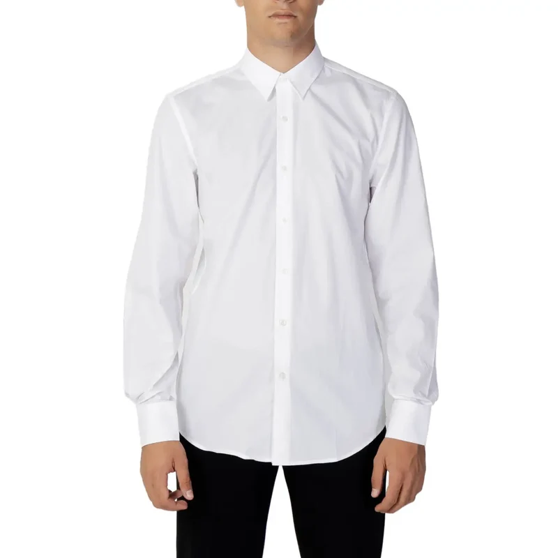 Chemise pour Homme Antony Morato Blanche en Coton Manches Longues Classique