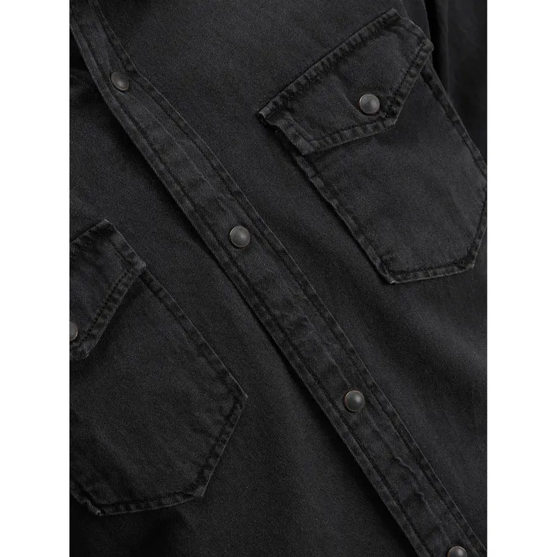 Chemise Homme Jack and Jones Noire Longue Classique Coton 12138115
