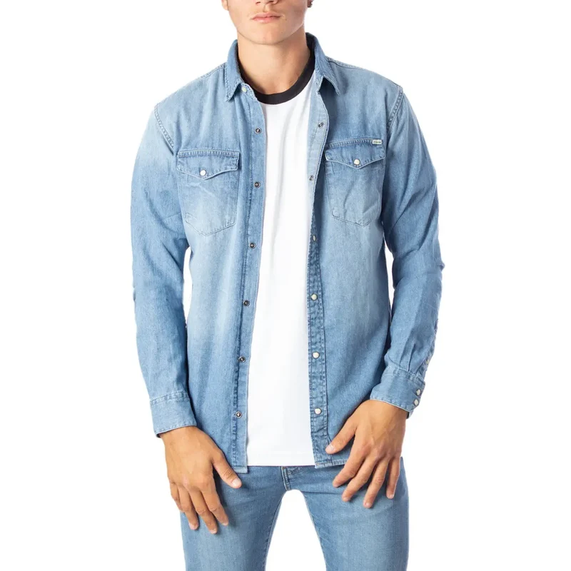 Chemise Homme Jack and Jones Noire Longue Classique Coton 12138115