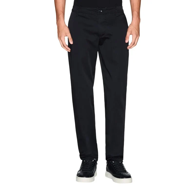 Pantalons pour Hommes Armani Exchange Noir Mélange de Coton XM001162