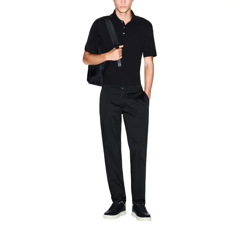 Pantalons pour Hommes Armani Exchange Noir Mélange de Coton XM001162