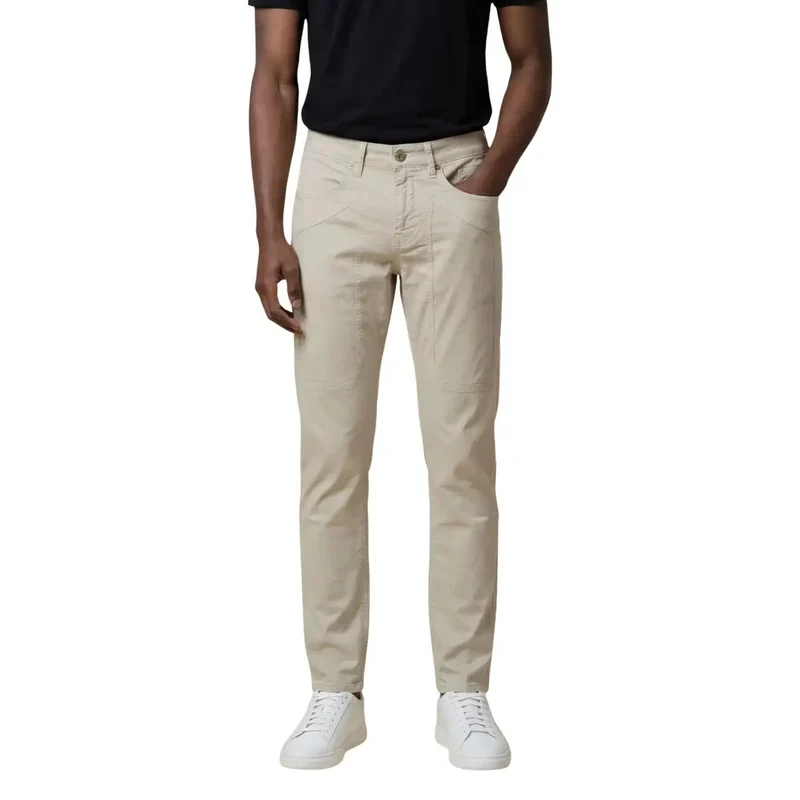 Pantalons d'homme Jeckerson bleu chenille stretch JUPPA077