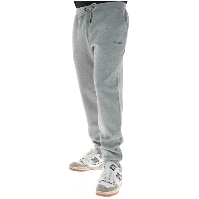 Pantalons pour Hommes Lyle & Scott Gris Mélange de Coton ML2378V