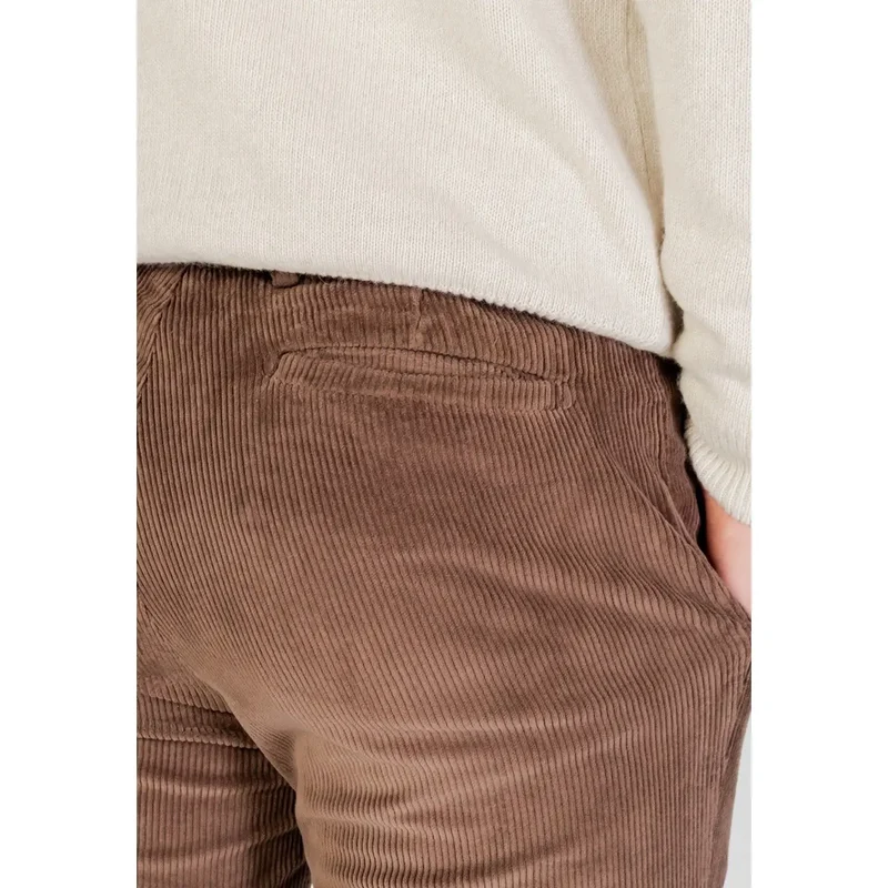 Pantalons en coton mélangé marron pour hommes Borghese Automne Hiver Taille VL08
