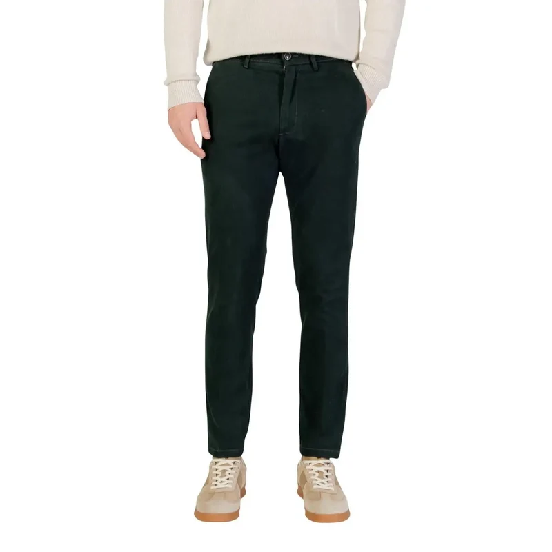 Pantalons en coton bleu pour hommes Borghese Automne Hiver Taille M