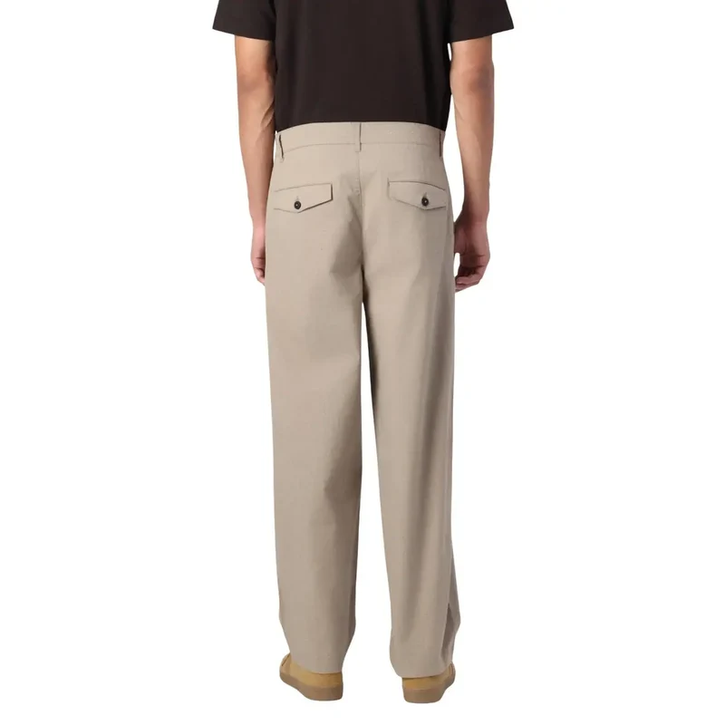 Pantalons pour Hommes Only & Sons Beige en Coton Élastique