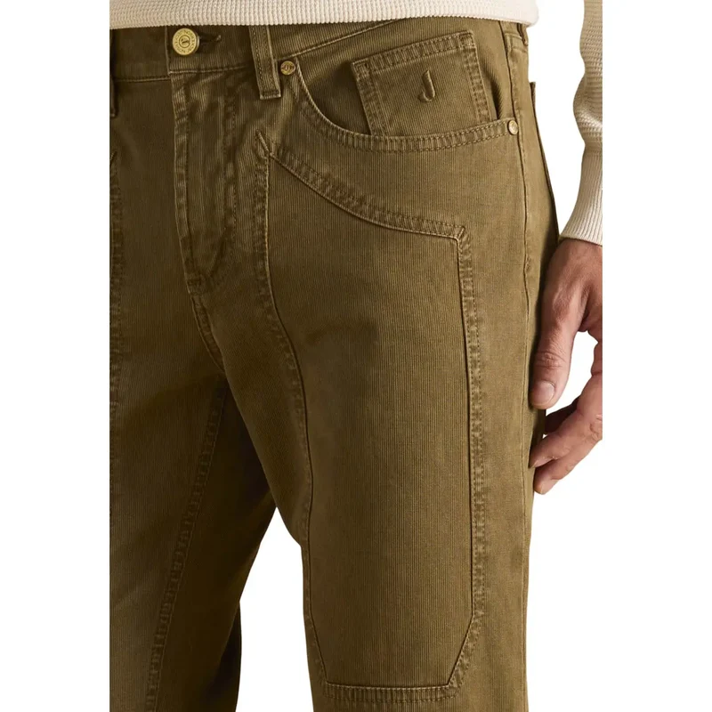 Pantalons pour Hommes Jeckerson Brun Mélange Coton Lyocell Taille U006