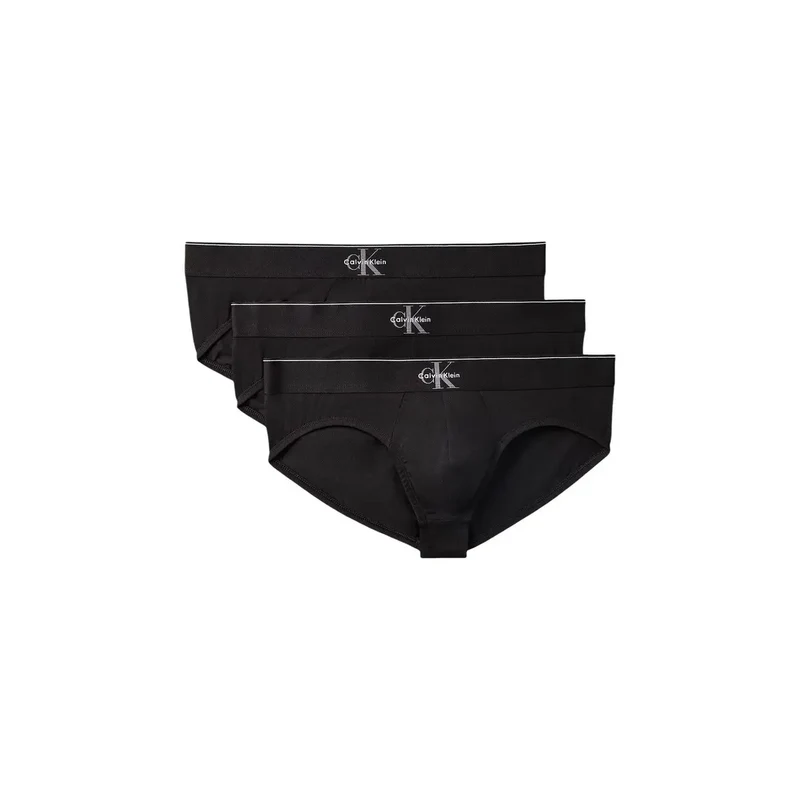 Calvin Klein Slip hanche pour homme noir coton élasthanne lot de 3