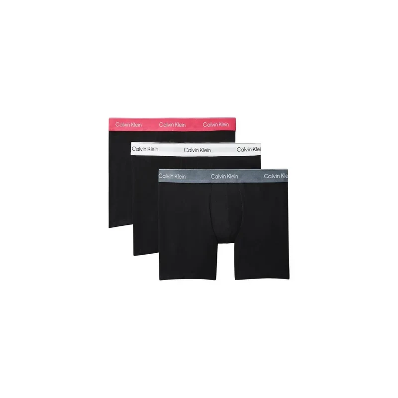 Caleçon Boxer pour Hommes Calvin Klein Noir Coton Élastique Lot de 3