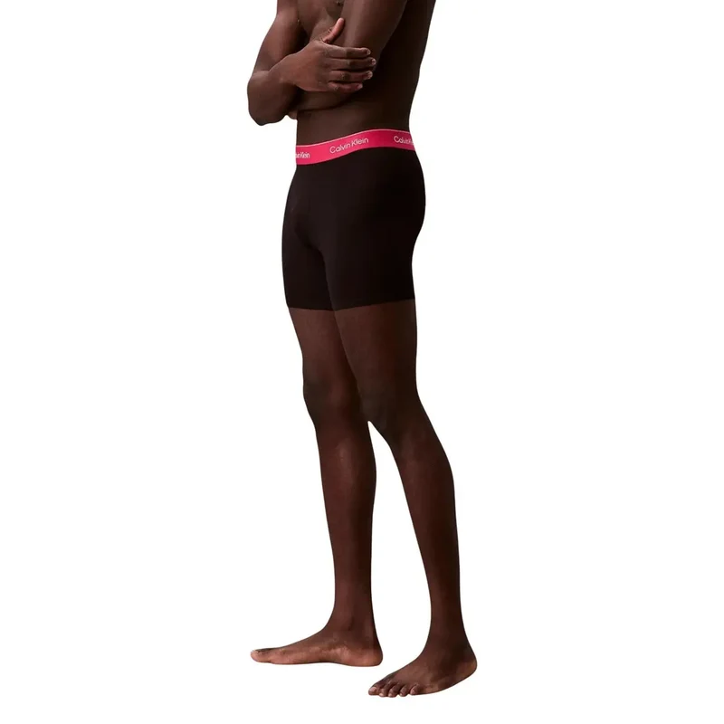 Caleçon Boxer pour Hommes Calvin Klein Noir Coton Élastique Lot de 3