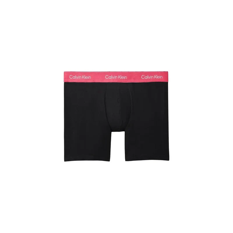 Caleçon Boxer pour Hommes Calvin Klein Noir Coton Élastique Lot de 3
