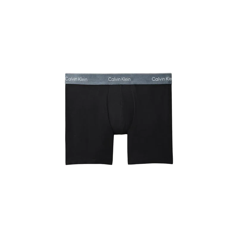 Caleçon Boxer pour Hommes Calvin Klein Noir Coton Élastique Lot de 3