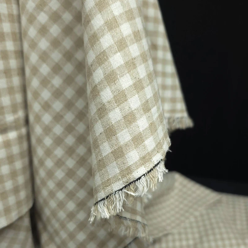Tissu Essex en Lin et Coton Tissé Teint | Classic Wovens | Carreaux Vichy | Robert Kaufman