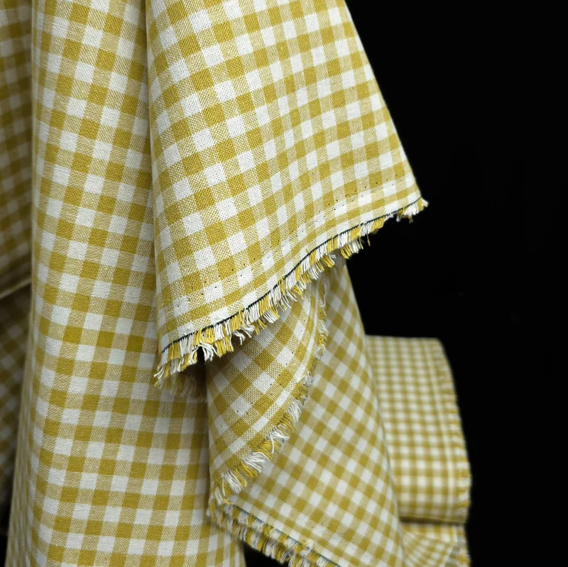 Tissu Essex en Lin et Coton Tissé Teint | Classic Wovens | Carreaux Vichy | Robert Kaufman