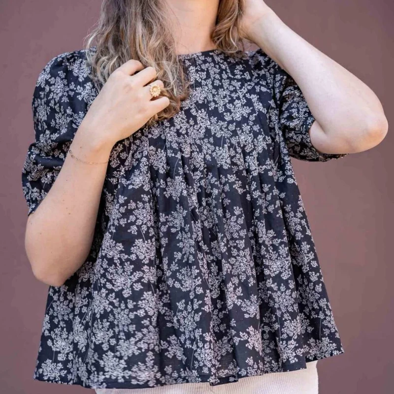Patron de couture PDF | Blouse Roséa | Atelier Brizane | Fançais Seulement