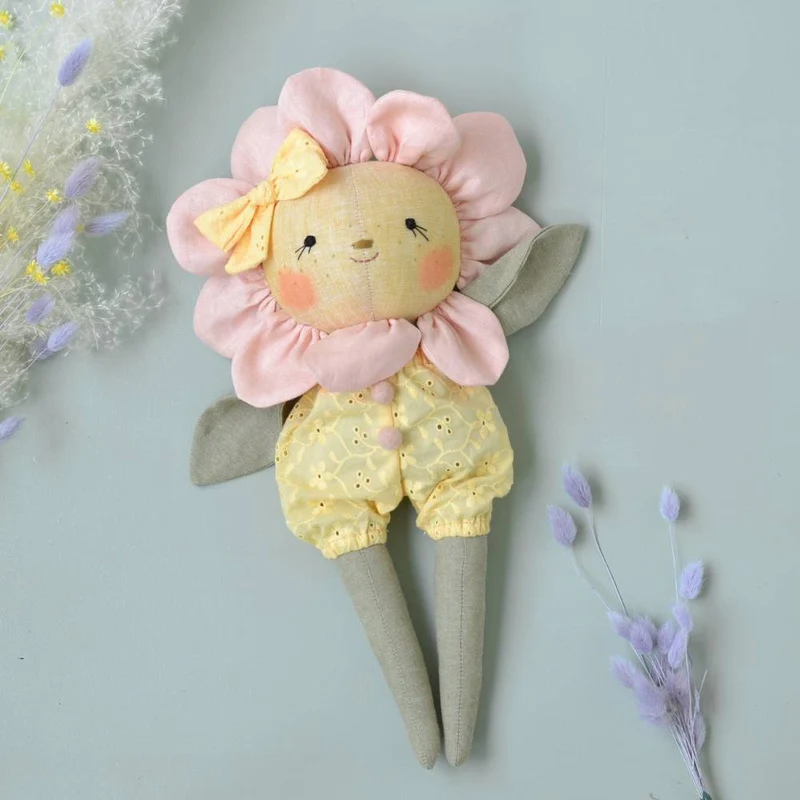 Patron de couture PDF | Poupée Fleur + 2 tenues | Mes Petites Lunes