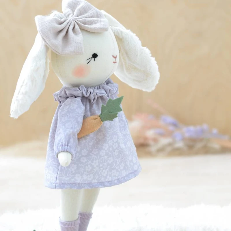 Patron de couture PDF | Poupée lapin + 2 tenues | Mes Petites Lunes
