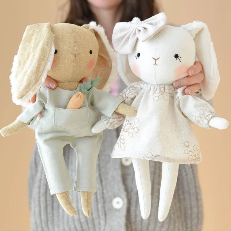 Patron de couture PDF | Poupée lapin + 2 tenues | Mes Petites Lunes
