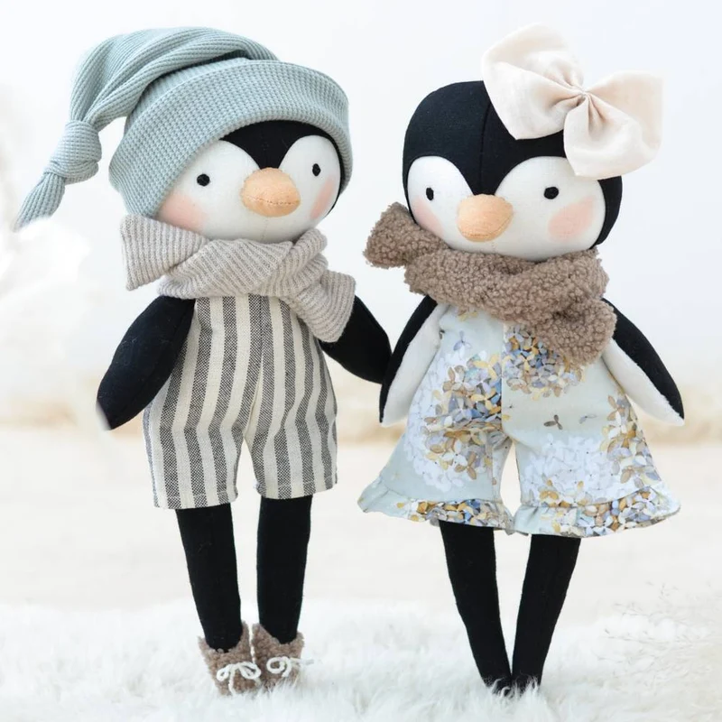 Patron de couture PDF | Poupée Pingouin | Mes Petites Lunes