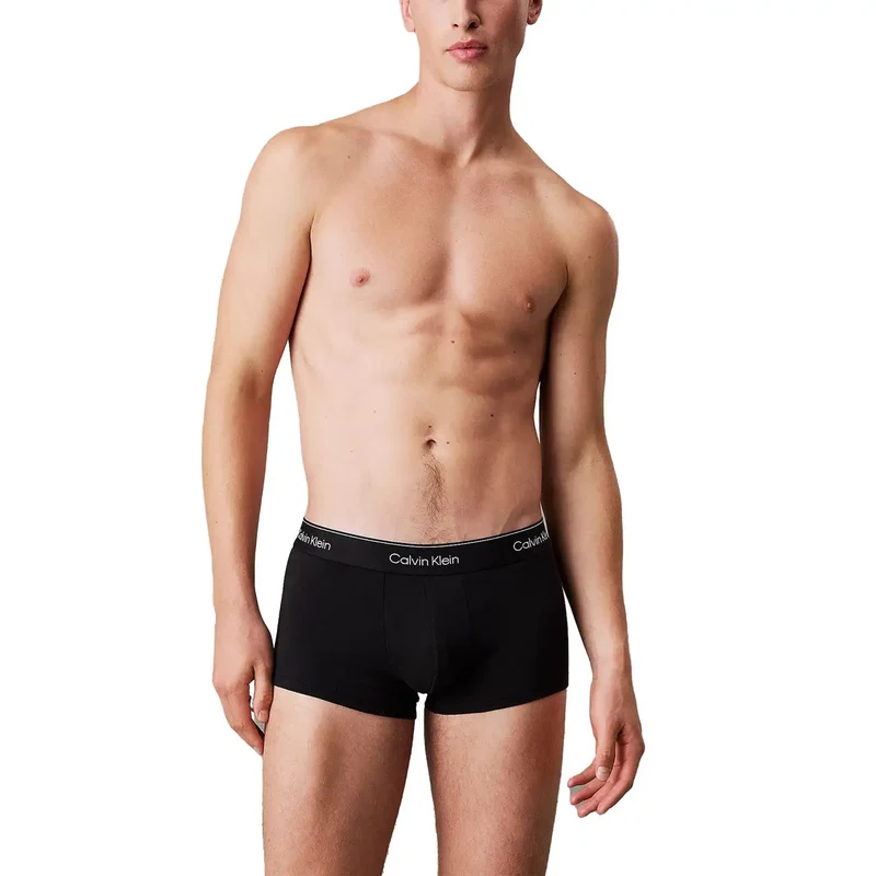 Sous-vêtements pour Hommes Calvin Klein Imprimé Noir Coton Élasthanne Taille S