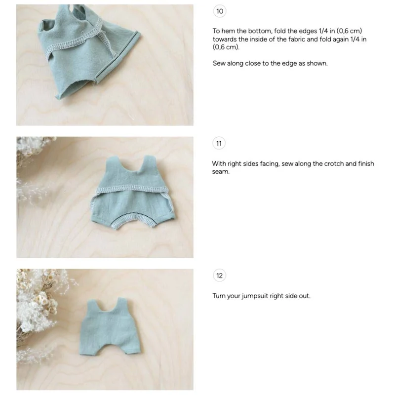 Patron de couture PDF | Mini poupée chat | Mes Petites Lunes