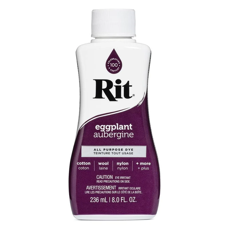 RIT All Purpose | Teinture liquide tout usage | Aubergine | 236 ml (8 oz)