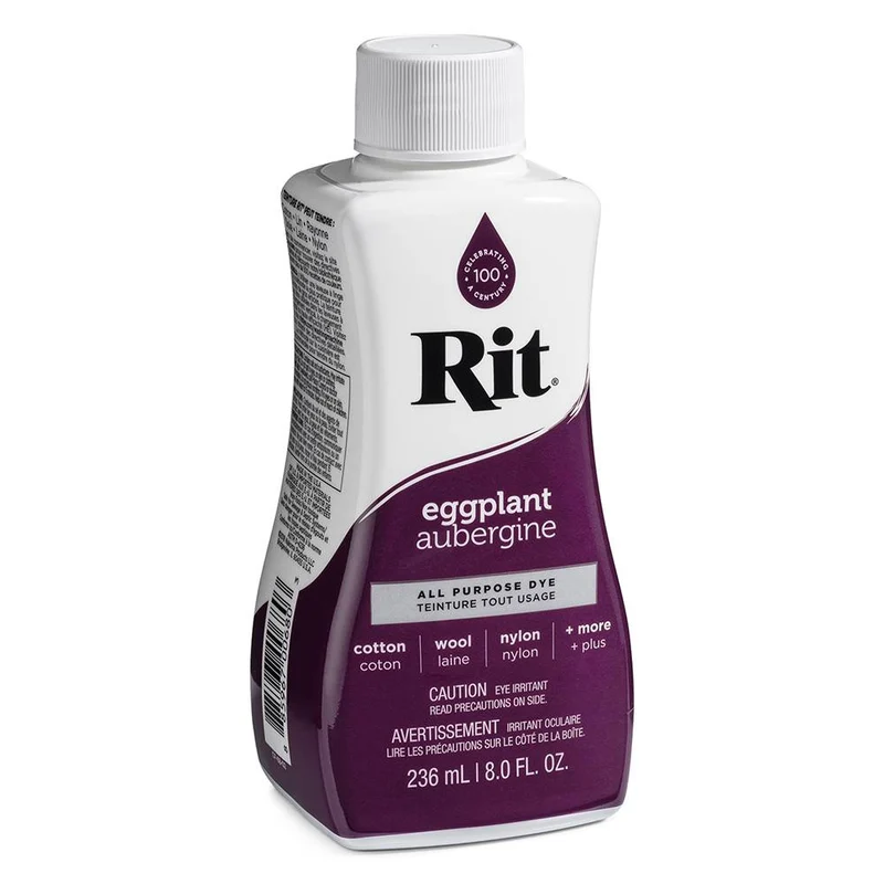RIT All Purpose | Teinture liquide tout usage | Aubergine | 236 ml (8 oz)