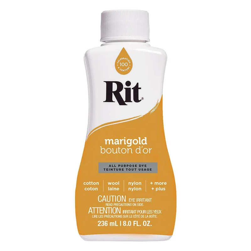 RIT All Purpose | Teinture liquide tout usage | Bouton D'or | 236 ml (8 oz)