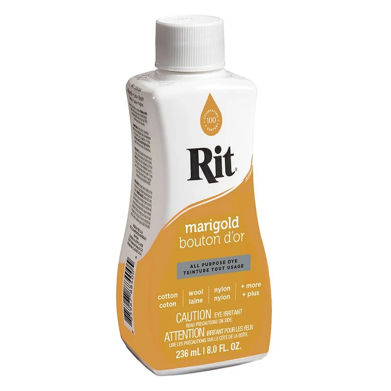 RIT All Purpose | Teinture liquide tout usage | Bouton D'or | 236 ml (8 oz)