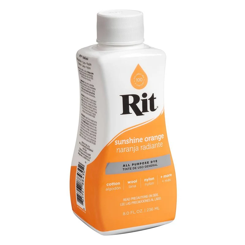 RIT All Purpose | Teinture liquide tout usage | Naranja Radiante | 236 ml (8 oz)