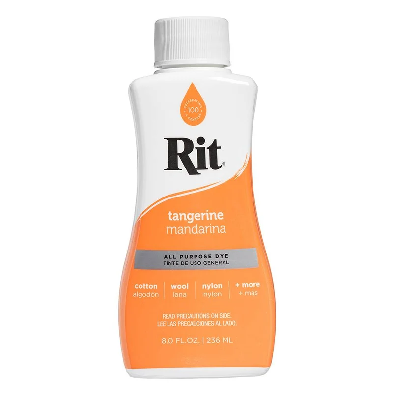 RIT All Purpose | Teinture liquide tout usage | Mandarina | 236 ml (8 oz)