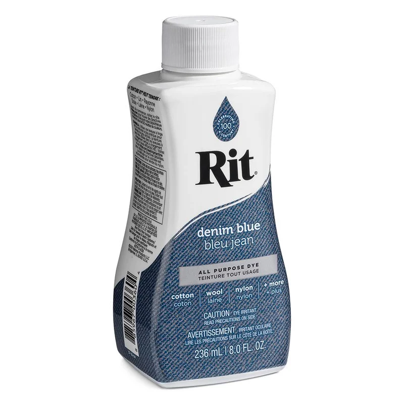 RIT All Purpose | Teinture liquide tout usage | Bleu Jean | 236 ml (8 oz)