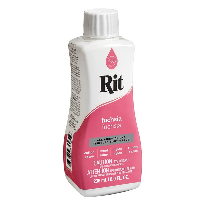 RIT All Purpose | Teinture liquide tout usage | Fuchsia | 236 ml (8 oz)