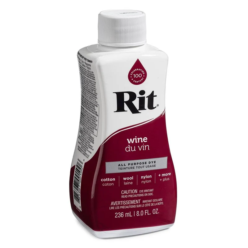 RIT All Purpose | Teinture liquide tout usage | Du Vin | 236 ml (8 oz)