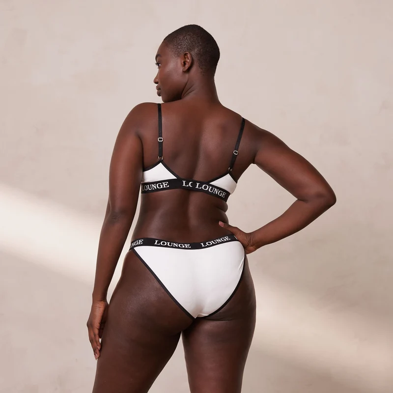 Bamboo Triangle Soutien-Gorge - Blanc & Noir